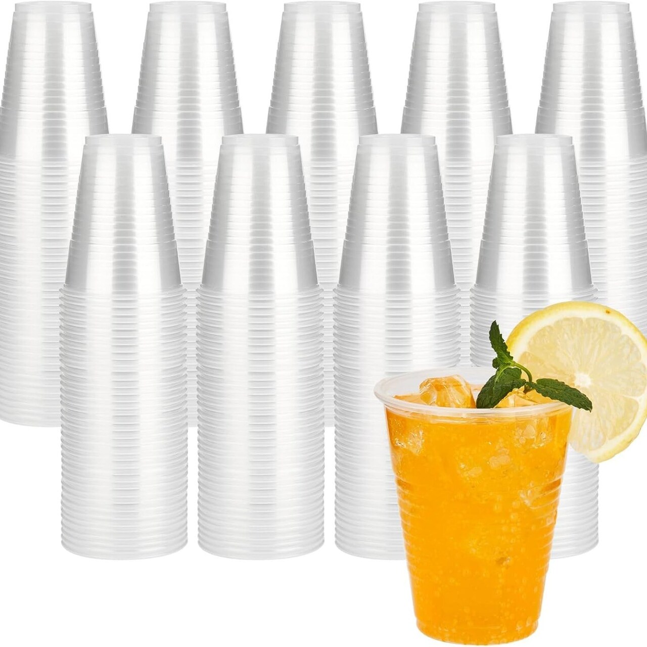 Edge Collections -7 oz-Clear-Clear Disposable Cups for Cold Beverages-500 pcs